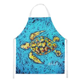 Turtle Drive Apron Cooking Kitchen Server Baking Crafts Gardening for Adult Women Men, Unisex, Large, Multicolor