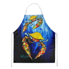 Crab Fair Apron Cooking Kitchen Server Baking Crafts Gardening for Adult Women Men, Unisex, Large, Multicolor