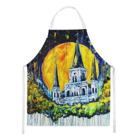 Moonlight Shadows Apron Cooking Kitchen Server Baking Crafts Gardening for Adult Women Men, Unisex, Large, Multicolor
