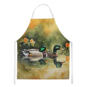 Mallard Apron Cooking Kitchen Server Baking Crafts Gardening for Adult Women Men, Unisex, Large, Multicolor (Default: Default)