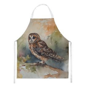 Tawny Owl Apron Cooking Kitchen Server Baking Crafts Gardening for Adult Women Men, Unisex, Large, Multicolor (Default: Default)